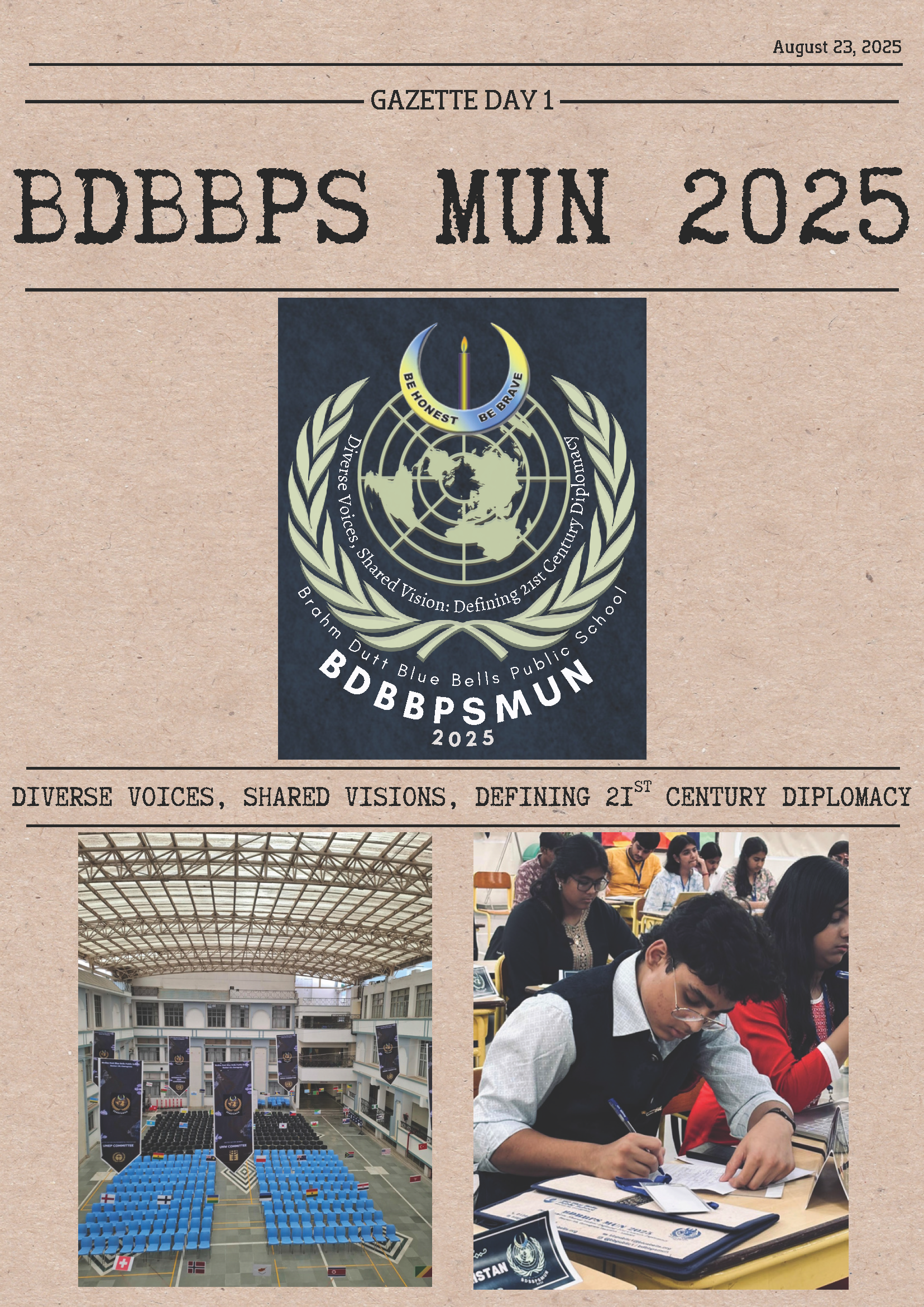 BDBBPS MUN 2025 Day 1